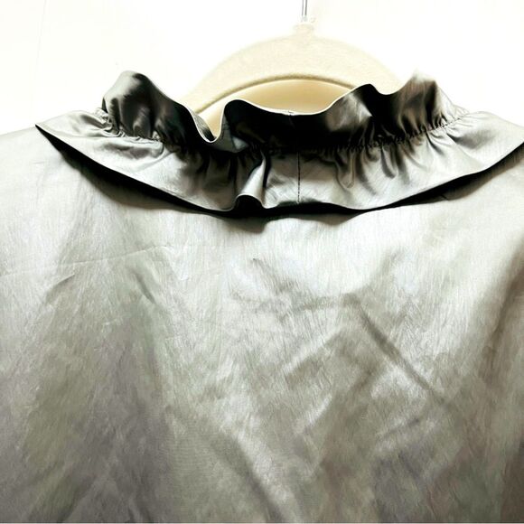 Christopher Banks, extra large metallic silver cropped evening jacket - Picture 4 of 10